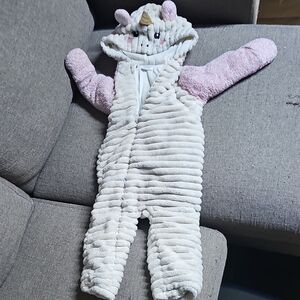 Koala Kids Pink and Cream Unicorn Footie